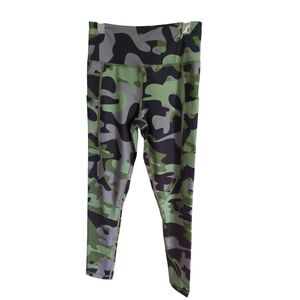 Zyia Active Green Camo Pocket Light N Tight Hi Rise Leggings Women's Size 4